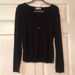 Black Button Up Sweater